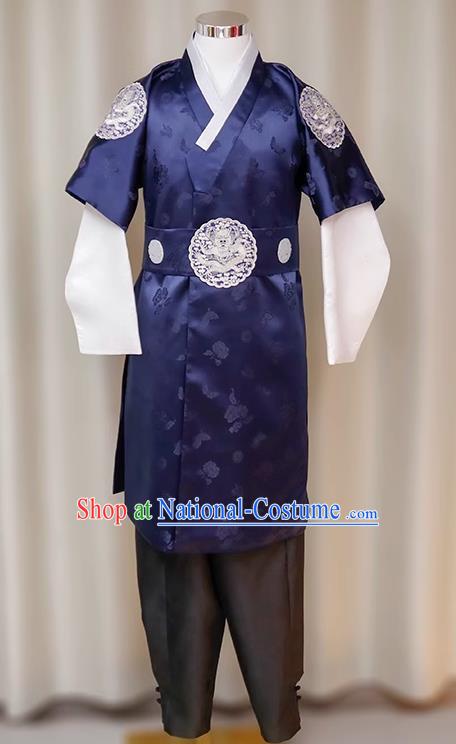 Men Groom Long Hanbok Show Prince Clothes Stage Host