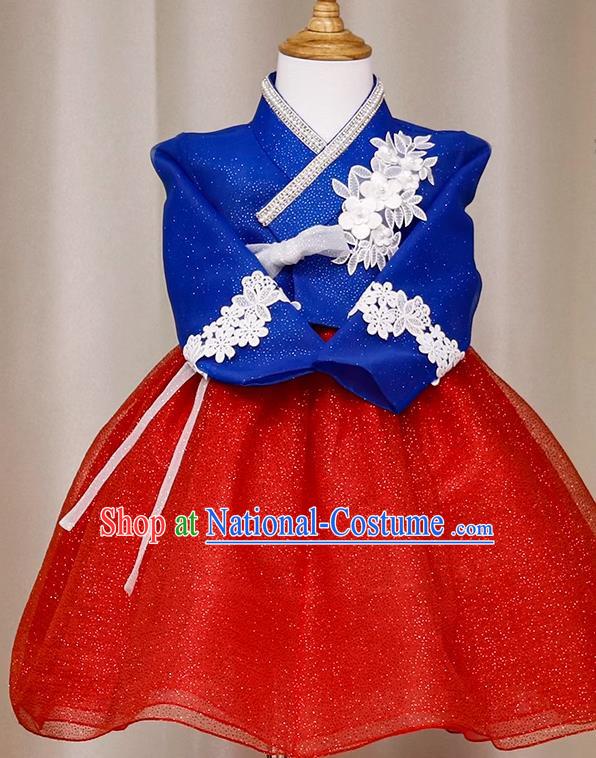 Girls Hanbok Host Speech Performance Photography Clothing Dance Stage Dress Skirt