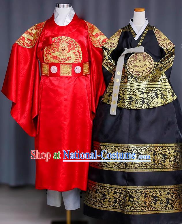 Bride And Groom Wedding Couple Hanbok Wedding Toast Dress Son Princess Clothing