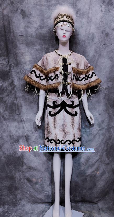 Hezhen Minority Minority Imitation Fish Leather Clothes