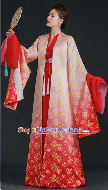 China Style Stage Catwalk Show Costumes Long Trailing Cheongsam Team Dress Art Examination Clothes