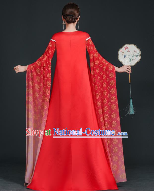 Top Chinese Style Evening Dress Model Stage Catwalk Performance Costume National Music Performance Art Test Dress