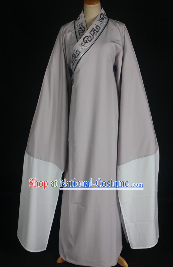 Light Gray Peking Opera Niche Clothes Poor Scholar Jacket Opera Costume Yue Opera Pearl Tower Bong Tang Huangmei Opera