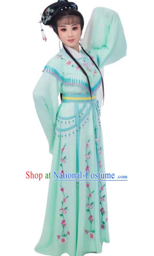 Green Huadan Costume Yue Opera Miss Xiaodan Costume Chinese Style Ancient Costume