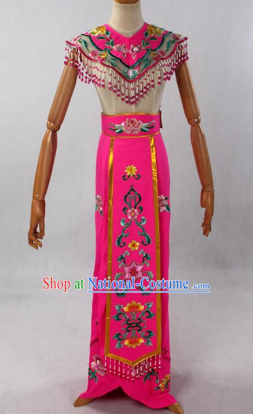 Rose Red Cloud Shoulder Long Bag Skirt Belt Wearing Huadan Costume Female Lady Clothes Chinese Style Costume Ancient Costume