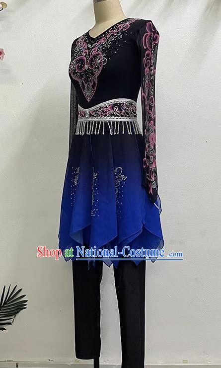 Uighur Performance Elegant Self Cultivation National Style Art Test Practice China Xinjiang Performance Dance Costume