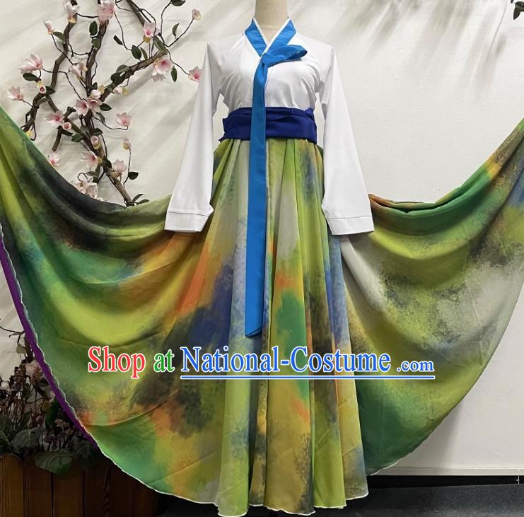 Korean Dance Prays for Group Dance Big Skirt Student Stage National Performance Costume