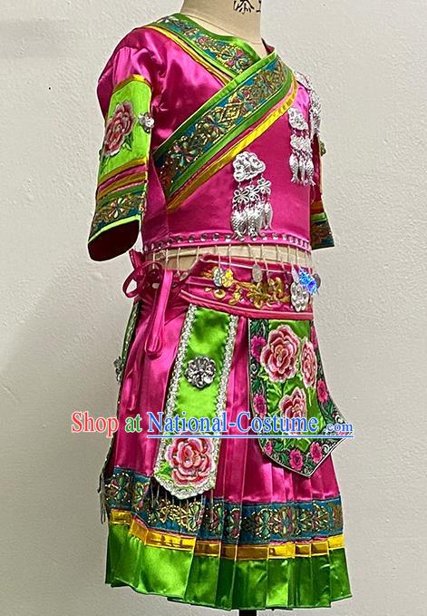 Miao Ethnic Minority Dance Costume Tujia Women Solo Dance Performance Costume