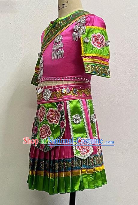 Miao Ethnic Minority Dance Costume Tujia Women Solo Dance Performance Costume