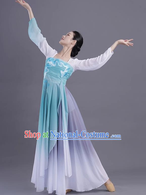 China Classical Dance Yaxu Female Group Dance Performance Clothing Elegant Self Cultivation Art Examination Performance Clothing