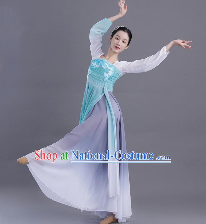 China Classical Dance Yaxu Female Group Dance Performance Clothing Elegant Self Cultivation Art Examination Performance Clothing