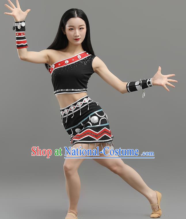 Ethnic Minority Performance Clothing Wa Dance Clothing Solo Dance Art Examination Clothing Female Self Cultivation Performance Clothing