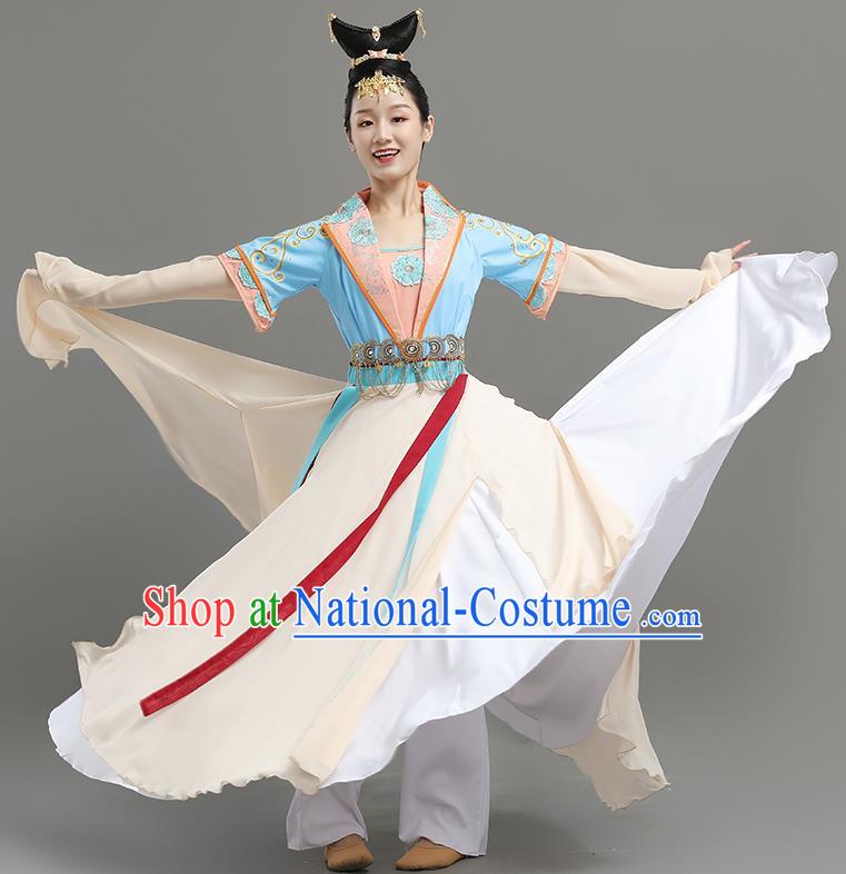 Dance Competition Art Examination Dance Feast Performance Costumes Han and Tang Dynasty Dress Dance Elegant Large Skirt Performance Costumes