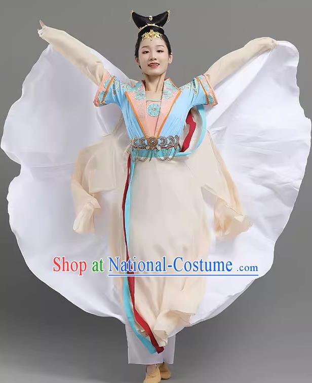 Dance Competition Art Examination Dance Feast Performance Costumes Han and Tang Dynasty Dress Dance Elegant Large Skirt Performance Costumes