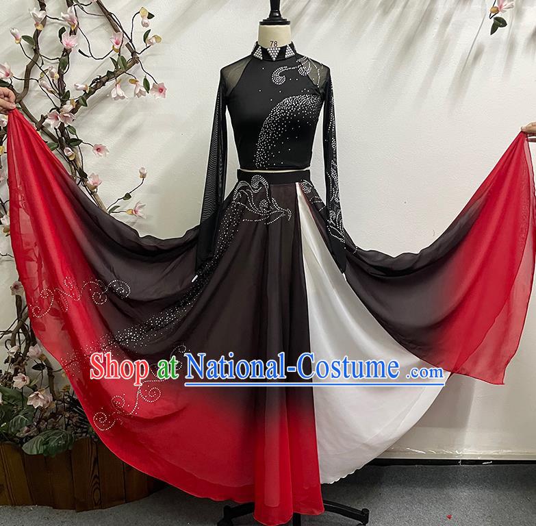 Female Huayao Dai Dance Costume Peacock Dance Big Swing Practice Skirt Practice Clothes Solo Dance Performance