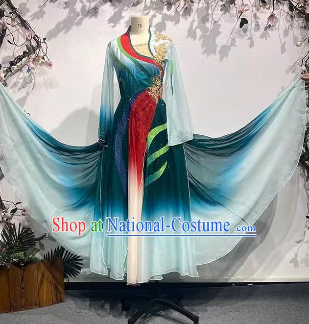 Han and Tang Dynasties Large Skirts Elegant Ancient Style Repertoire Art Examination Performance Costumes Picking Chrysanthemums Under The Eastern Fence China Classical Dance Performance Costumes