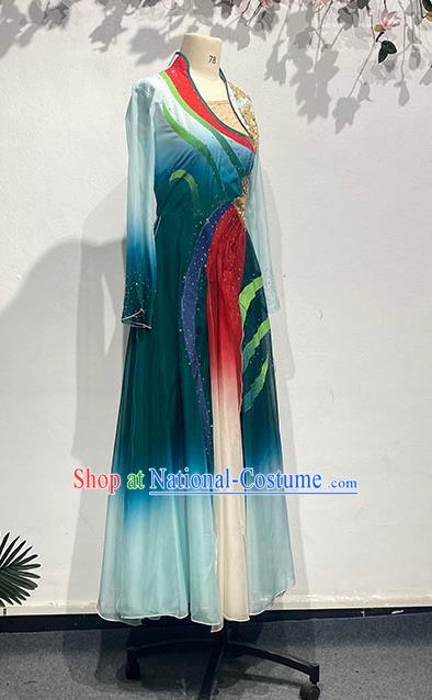 Han and Tang Dynasties Large Skirts Elegant Ancient Style Repertoire Art Examination Performance Costumes Picking Chrysanthemums Under The Eastern Fence China Classical Dance Performance Costumes