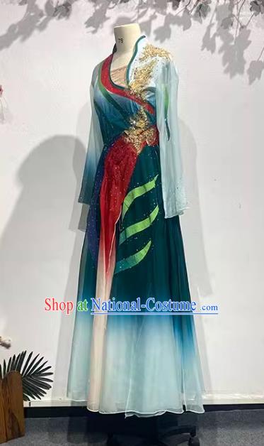 Han and Tang Dynasties Large Skirts Elegant Ancient Style Repertoire Art Examination Performance Costumes Picking Chrysanthemums Under The Eastern Fence China Classical Dance Performance Costumes