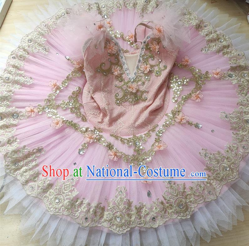 Children Ballet Skirt Female Sleeping Beauty Performance Costume Swan Lake TUTU Yarn Tutu Skirt Stage Costume Competition Performance Costume