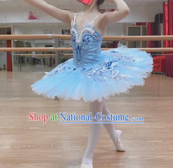 Bluebird Ballet Tutu Skirt Children Competition Children Little Swan Tutu Skirt Girls Professional Swan Lake Performance Clothing