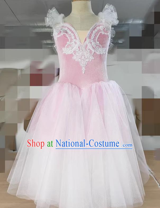 Children Swan Lake Ballet Costumes Girls Fluffy Gauze Skirt TUTU Skirt New Little Swan Dance Costumes