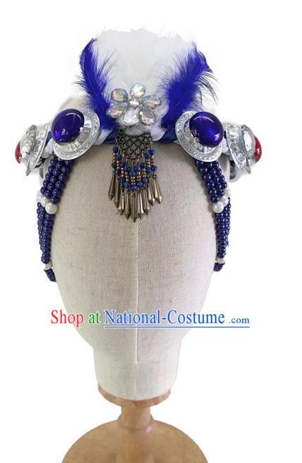 Mongolian Dance Headdress Silent Grassland Folk Dance Headdress Solo Dance Headdress Taoli Cup Dance Headdress