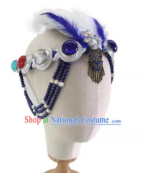 Mongolian Dance Headdress Silent Grassland Folk Dance Headdress Solo Dance Headdress Taoli Cup Dance Headdress