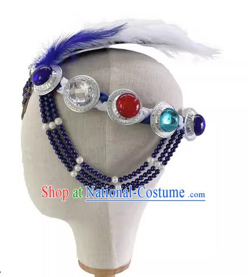 Mongolian Dance Headdress Silent Grassland Folk Dance Headdress Solo Dance Headdress Taoli Cup Dance Headdress