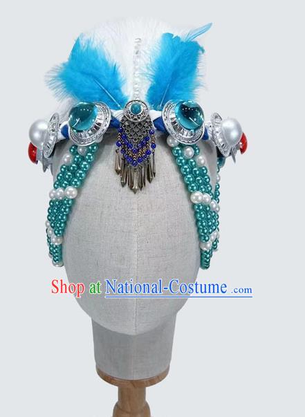 Mongolian Dance Headdress Silent Grassland Folk Dance Headdress Solo Dance Headdress Taoli Cup Dance Headdress