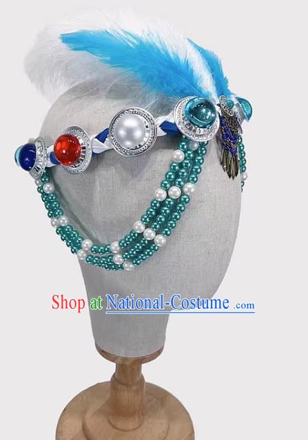 Mongolian Dance Headdress Silent Grassland Folk Dance Headdress Solo Dance Headdress Taoli Cup Dance Headdress