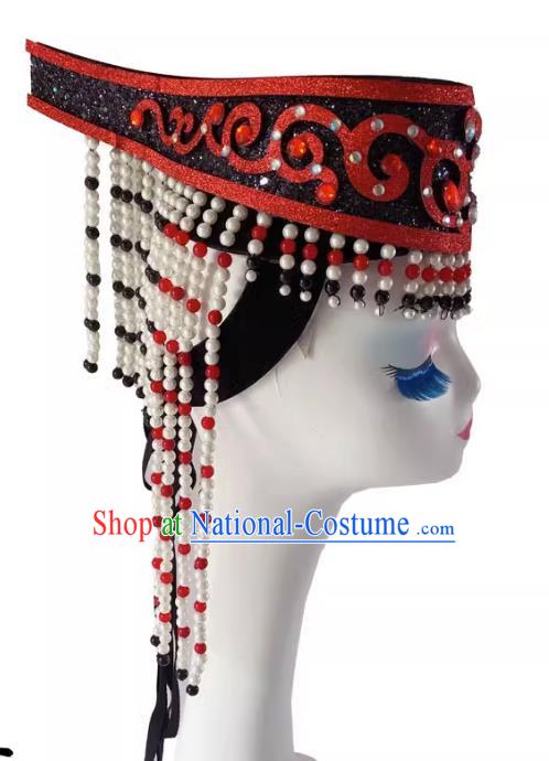 Mongolian Dance Headdress Mongolian Dance Ordos Art Examination Song And Dance Theater Top Bowl Performance Headwear