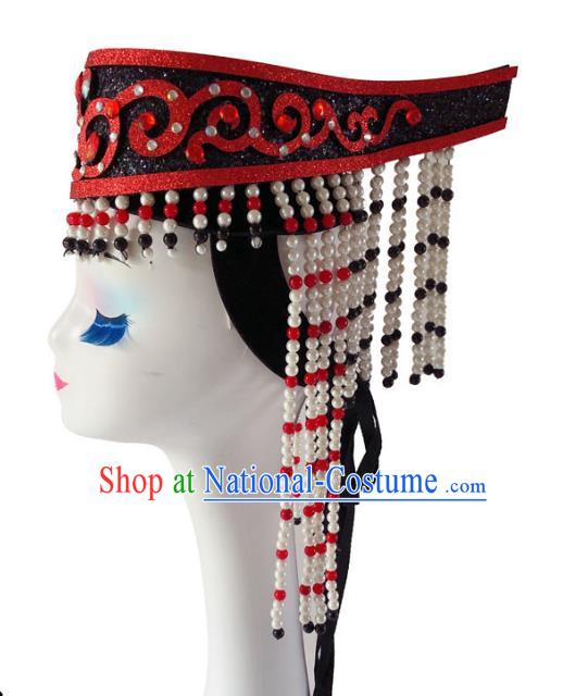 Mongolian Dance Headdress Mongolian Dance Ordos Art Examination Song And Dance Theater Top Bowl Performance Headwear