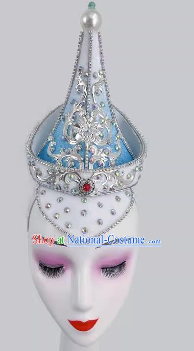 Mongolian Dance Gradient Color Hat Art Test Minority Dance Performance Performance Hat Headdress