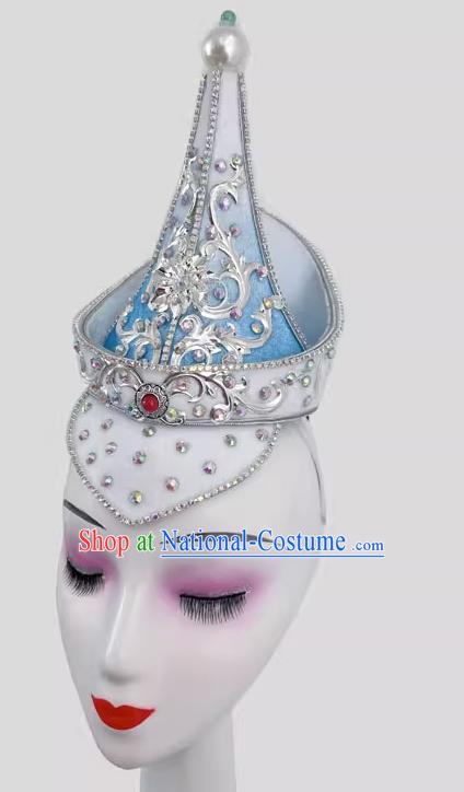 Mongolian Dance Gradient Color Hat Art Test Minority Dance Performance Performance Hat Headdress