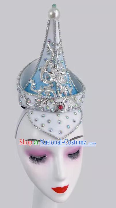 Mongolian Dance Gradient Color Hat Art Test Minority Dance Performance Performance Hat Headdress