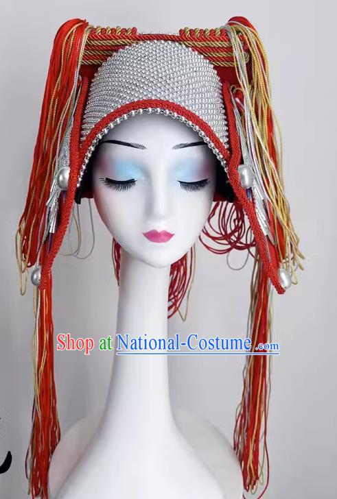 Ethnic Style Art Test Minority Dance Performance Yao And Miao Buyi Red Dance Headdress