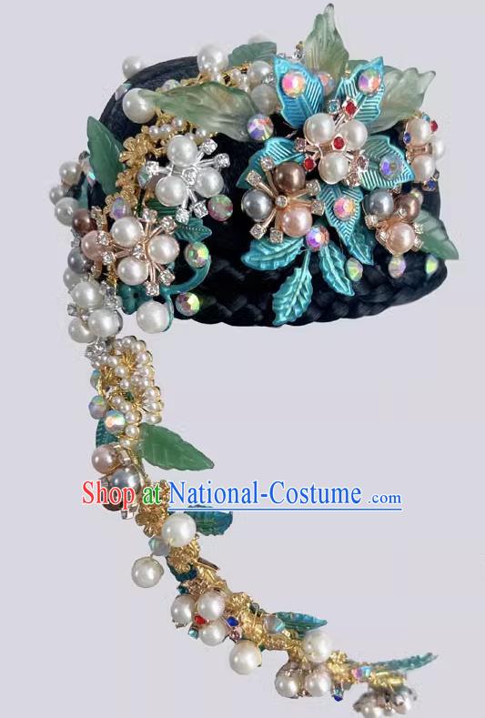 Dai Dance Headdress Art Examination Repertoire Ethnic Dance South Yunnan Yingshao Performance Hair Accessories Wig Performance Headwear