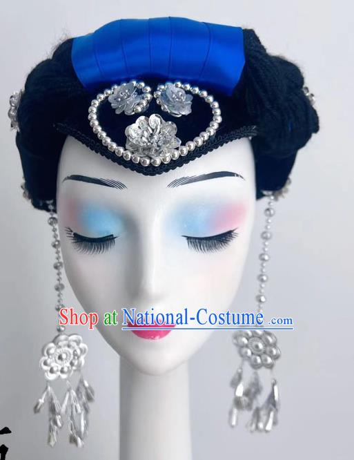 Performance Performance Headdress Yi Nationality Yao Nationality Yi Nationality Tujia Zhuang Nationality Yunshui Yiren Dance Headdress Silver Product Ethnic Style