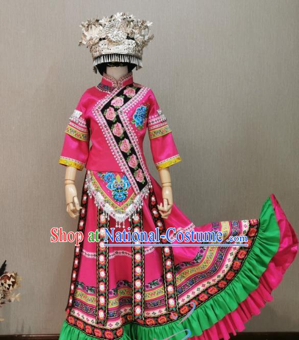 Solo Performance Costumes For Girls and Boys of Miao and Zhuang Minorities