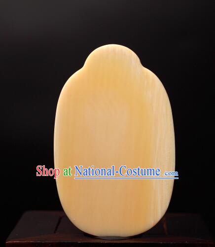 Chinese Microscopic Carving Ivory Sculpture Pine Crane Longevity Pendant