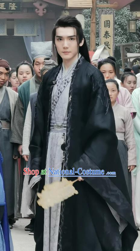 China Traditional Male Hanfu TV Series Ms Cupid In Love God Chu Ye Clothing Ancient Swordsman Costumes