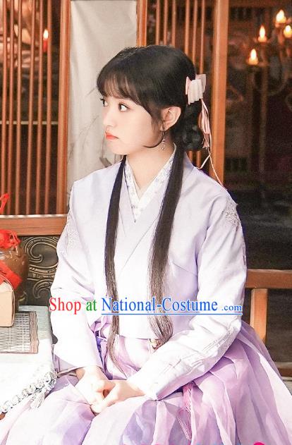 China Ancient Young Lady Costumes Traditional Hanfu TV Series Ms Cupid In Love Shangguan Ya Clothing