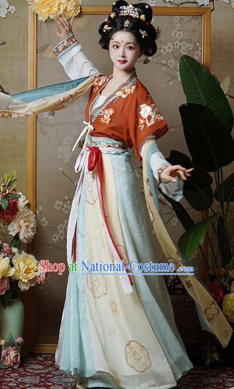 Woman Hanfu Dress China Tang Dynasty Princess Chang Le Clothing Ancient Palace Lady Costumes