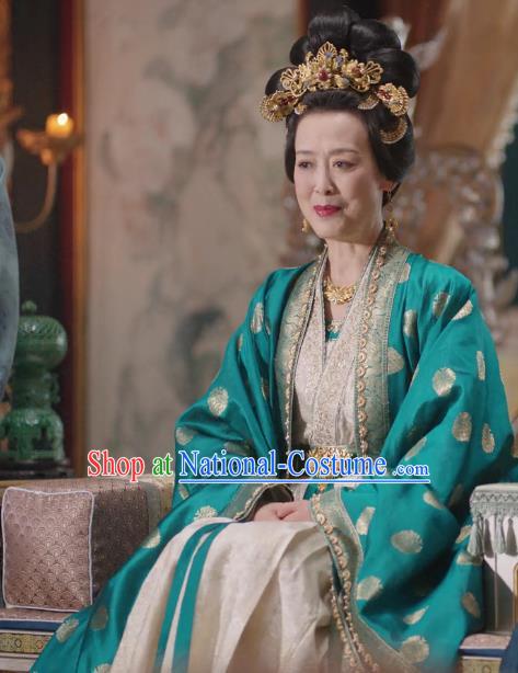 China Traditional Hanfu Costumes Romantic TV Series New Life Begins Dowager Countess Clothing Ancient Elder Woman Dresses