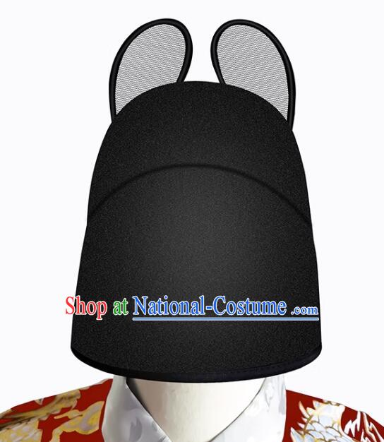 China Handmade Hanfu Hat Ming Dynasty Official Headwear Ancient Imperial Bodyguard Headpiece