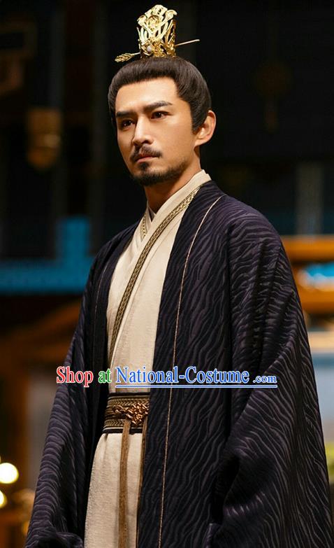 China Romantic TV Series New Life Begins Young Master Yin Song Clothing Ancient Crown Prince Garment Costumes