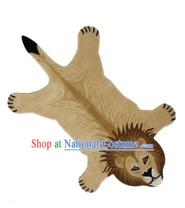 Handmade Woolen Rug African Lion Carpet