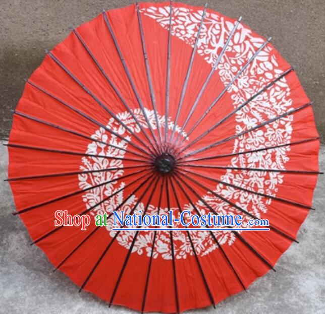 Cartoon Cosplay Red Umbrella Handmade Cotton Paper Umbrella Japanese Dance Umbrella