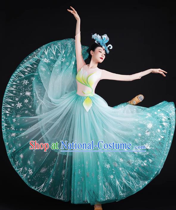 Opening Dance Big Swing Skirt Performance Costume Female Large Stage Singing Dancer Long Skirt Modern Dance Costume Dress