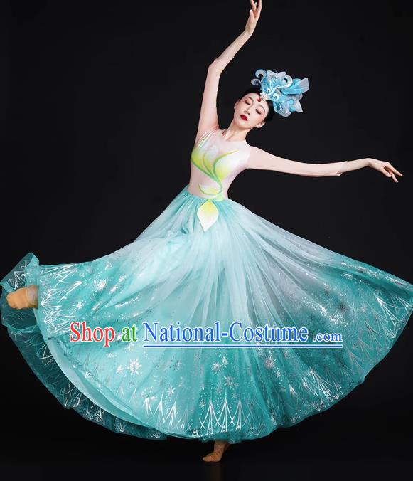 Opening Dance Big Swing Skirt Performance Costume Female Large Stage Singing Dancer Long Skirt Modern Dance Costume Dress